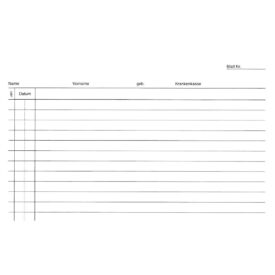 Krankenblatt M1 weiß kopfgel.100St Krankenblatt M1 weiß kopfgel.100St