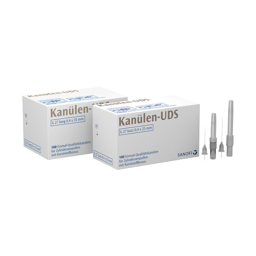 UDS-Kanülen G27 lang 0,4×35 grau 100St | 308031 UDS-Kanülen G27 lang 0,4×35 grau 100St | 308031