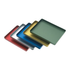 Tray Alu-Bodenteil ungel. rot  St Tray Alu-Bodenteil ungel. rot  St