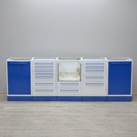 Astra Dental 5er Schrankzeile Behandlungszeile aus Stahl Ausstellungsstück Astra Dental 5er Schrankzeile Behandlungszeile aus Stahl Ausstellungsstück