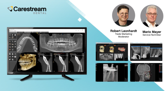 Software Live-Demo – CS Imaging 8, 3D Viewer und KI Diagnostik und Planung mit AI Insights (1 Stunde) | 320431