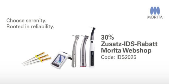 Zusätzlich 30% auf die IDS-Aktionen mit dem Code „IDS2025“ im Morita-Webshop sparen | 320785