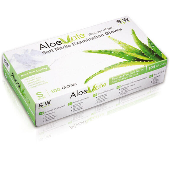 ALOEVATE Nitril Handschuhe Grün XL, 10 Boxen à 100 Stk. | 321617
