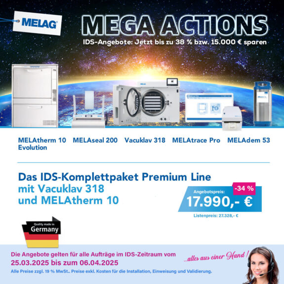 MELAG IDS-Angebote: Komplettpaket mit Vacuklave 318 und MELAtherm 10 | 322523