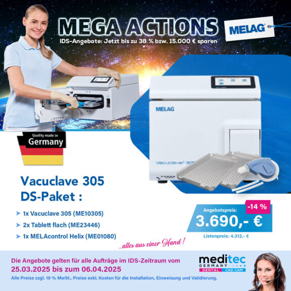 MELAG IDS-Angebote: Vacuclave 305 B-Klasse Autoklav | 322536