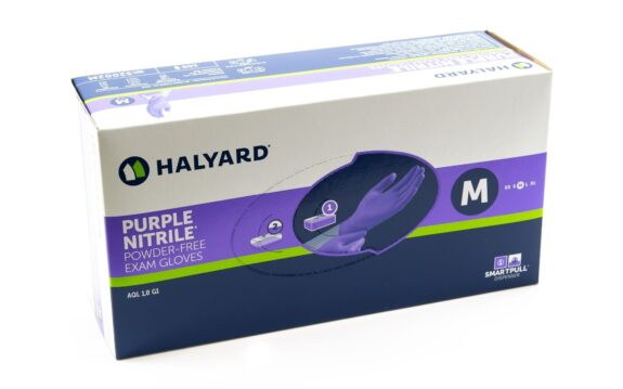 O&M Halyard – Purple Nitrile Untersuchungshandschuhe M | 322008