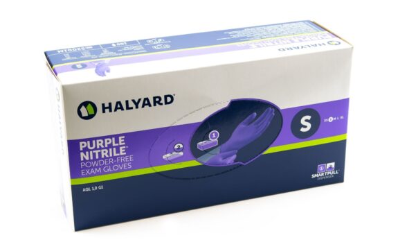 O&M Halyard – Purple Nitrile Untersuchungshandschuhe S | 322003