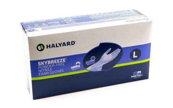 O&M Halyard – SKYBREEZE Nitril Untersuchungshandschuhe L | 321972
