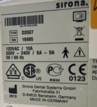 Sirona Heliodent Plus (2013) | 324129 Sirona Heliodent Plus (2013) | 324129
