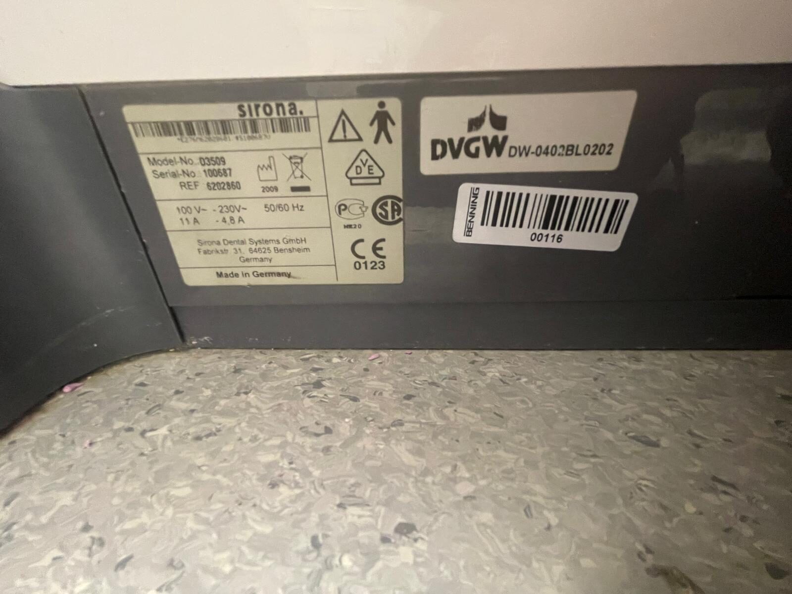 Sirona Teneo Behandlungseinheit Trockenabsaugung | 323203 Sirona Teneo Behandlungseinheit Trockenabsaugung | 323203