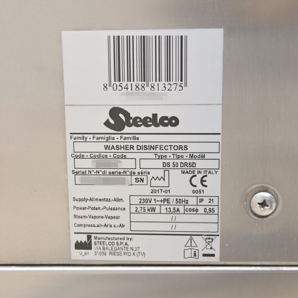 Steelco DS 50 DRSD Thermodesinfektor 230V Gebraucht & Geprüft Baujahr: 2017 | 324424 Steelco DS 50 DRSD Thermodesinfektor 230V Gebraucht & Geprüft Baujahr: 2017 | 324424