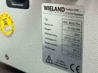 Wieland AGC Mikro Plus Auro Galva Grown mit Zubehör | 325071 Wieland AGC Mikro Plus Auro Galva Grown mit Zubehör | 325071