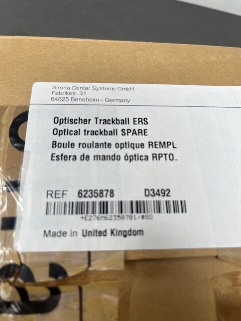 Siemens Sirona Cerec D3492 AC Optischer Trackball Neu | 325090 Siemens Sirona Cerec D3492 AC Optischer Trackball Neu | 325090