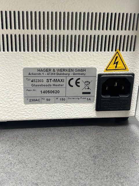 Hager Werken Glaperlensterilisator Glasperlenheater | 325096 Hager Werken Glaperlensterilisator Glasperlenheater | 325096