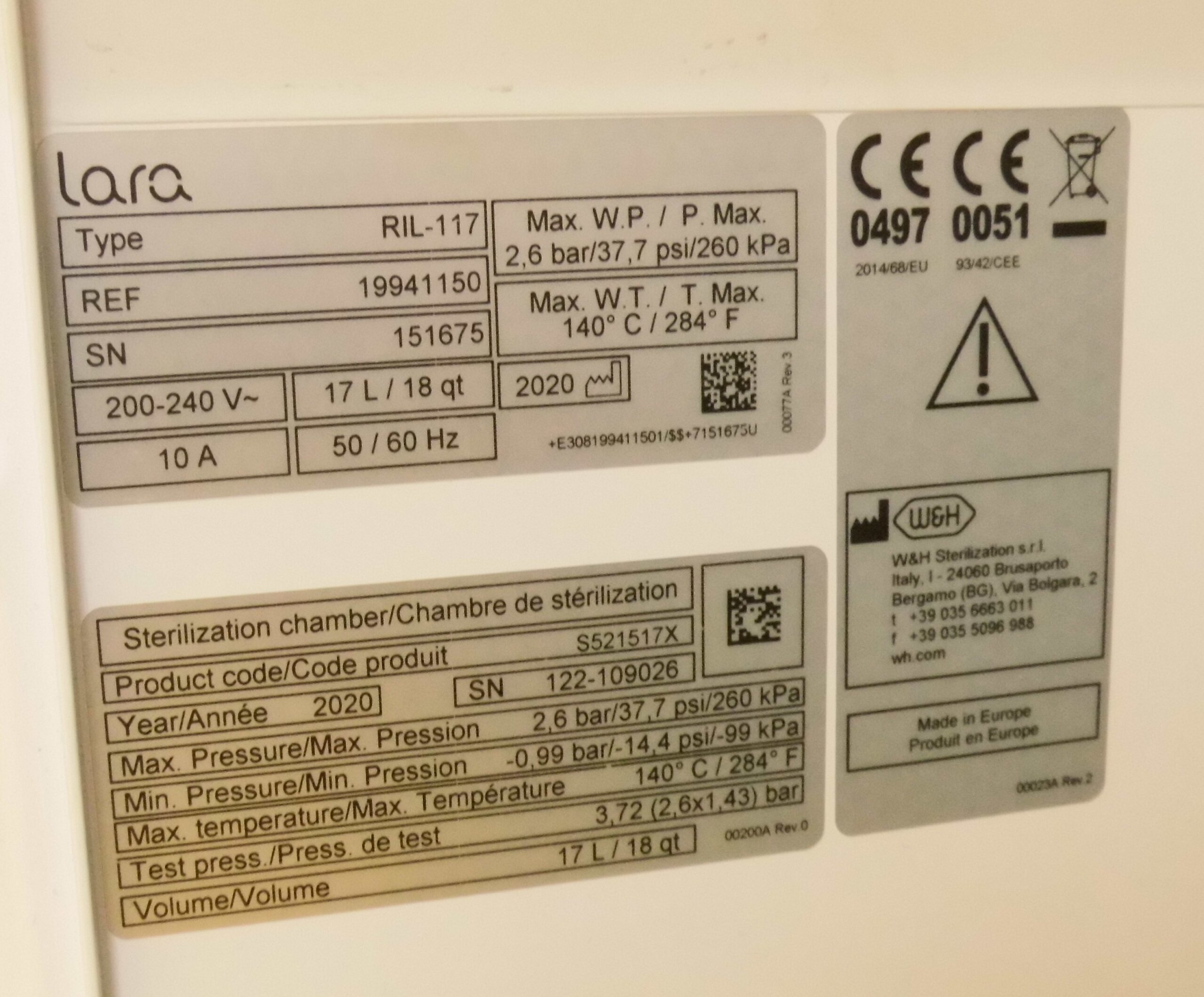W&H Lara 17 Vacuclav gebr., BJ 2020 | 324711 W&H Lara 17 Vacuclav gebr., BJ 2020 | 324711