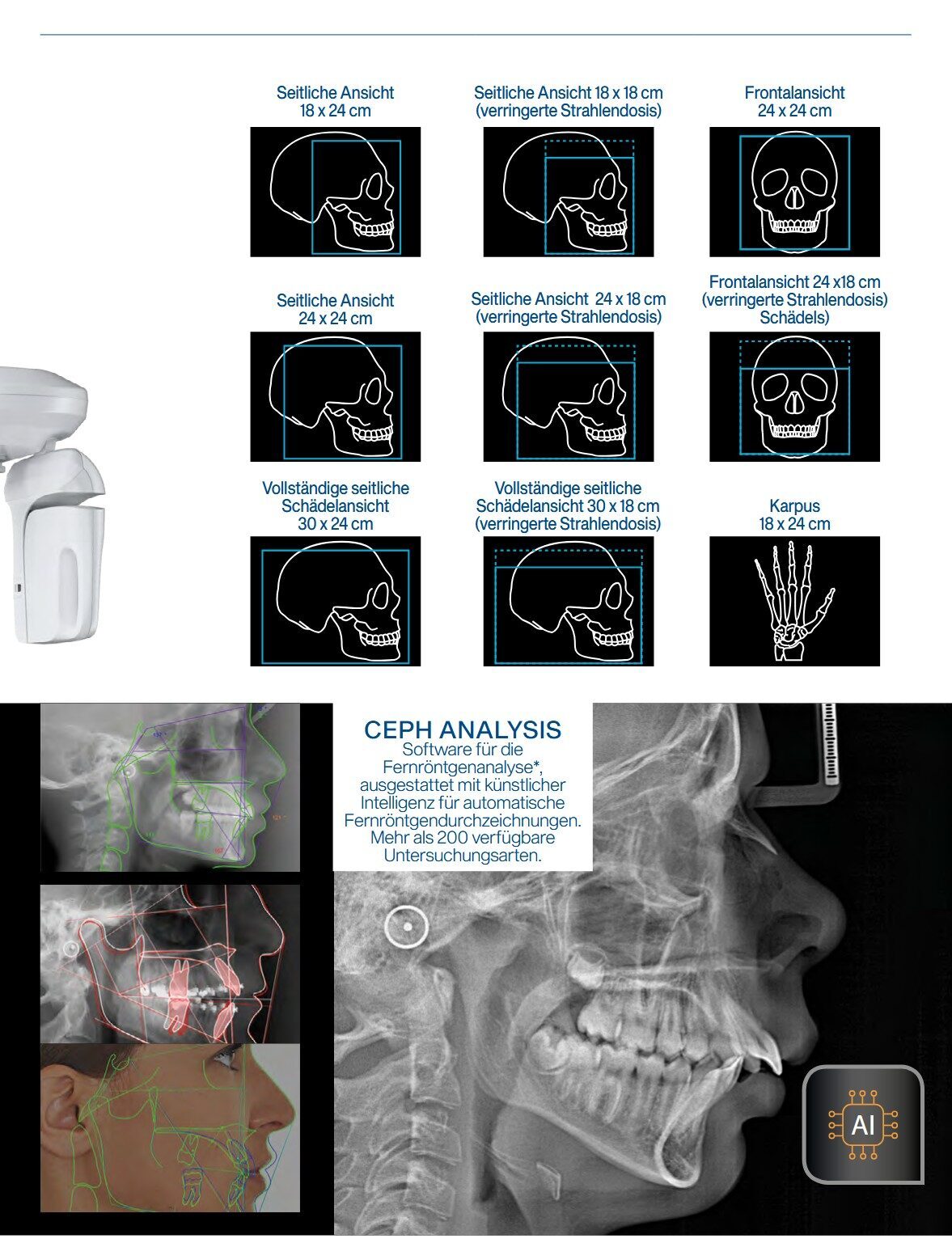 Owandy I-MAX 3D XPRO 2D Pan   FOV von 12×10 cm bis 5×5 cm | 325637