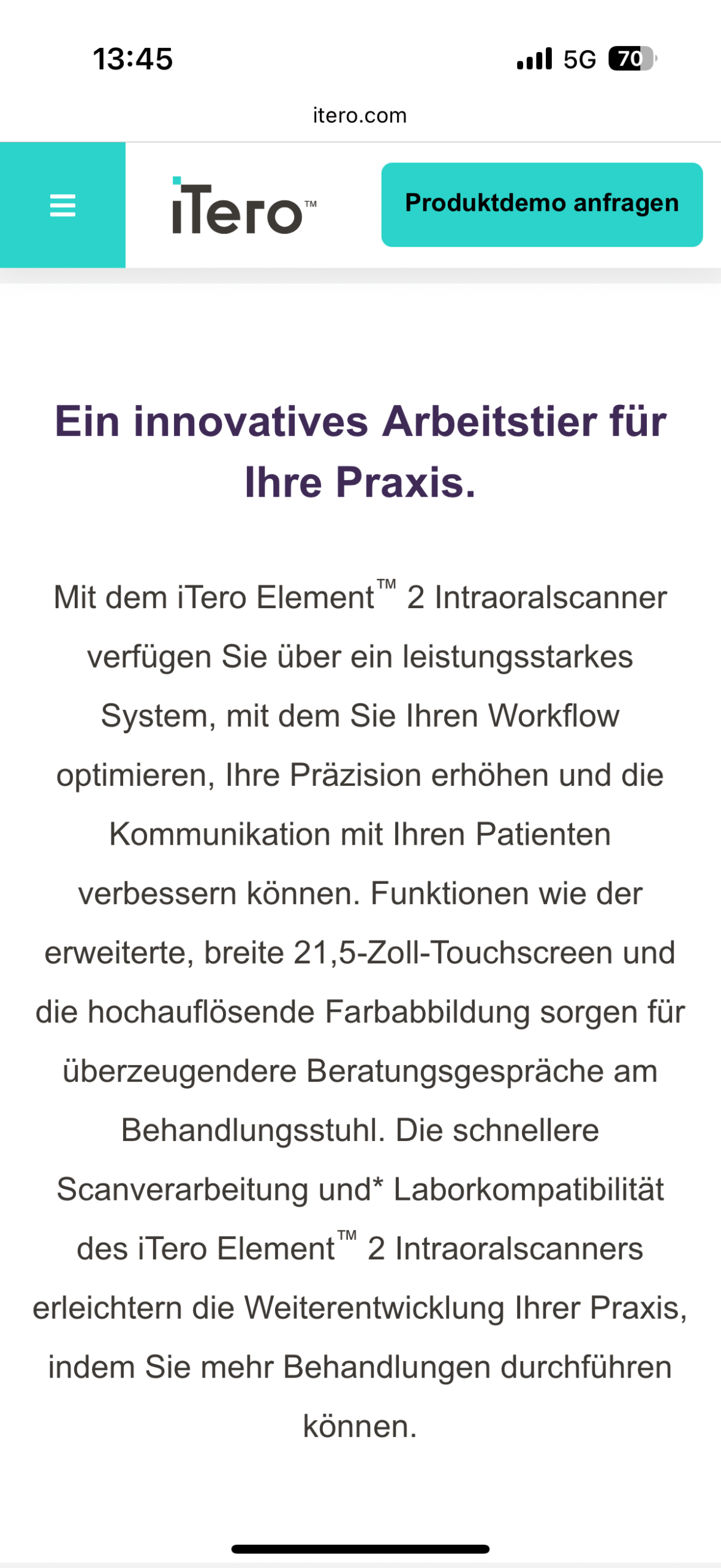 Intraoralscanner iTero Element 2 mit Cart (derzeitger Standort: Nähe Wien – Österreich) zu verkaufen | 324944 Intraoralscanner iTero Element 2 mit Cart (derzeitger Standort: Nähe Wien – Österreich) zu verkaufen | 324944