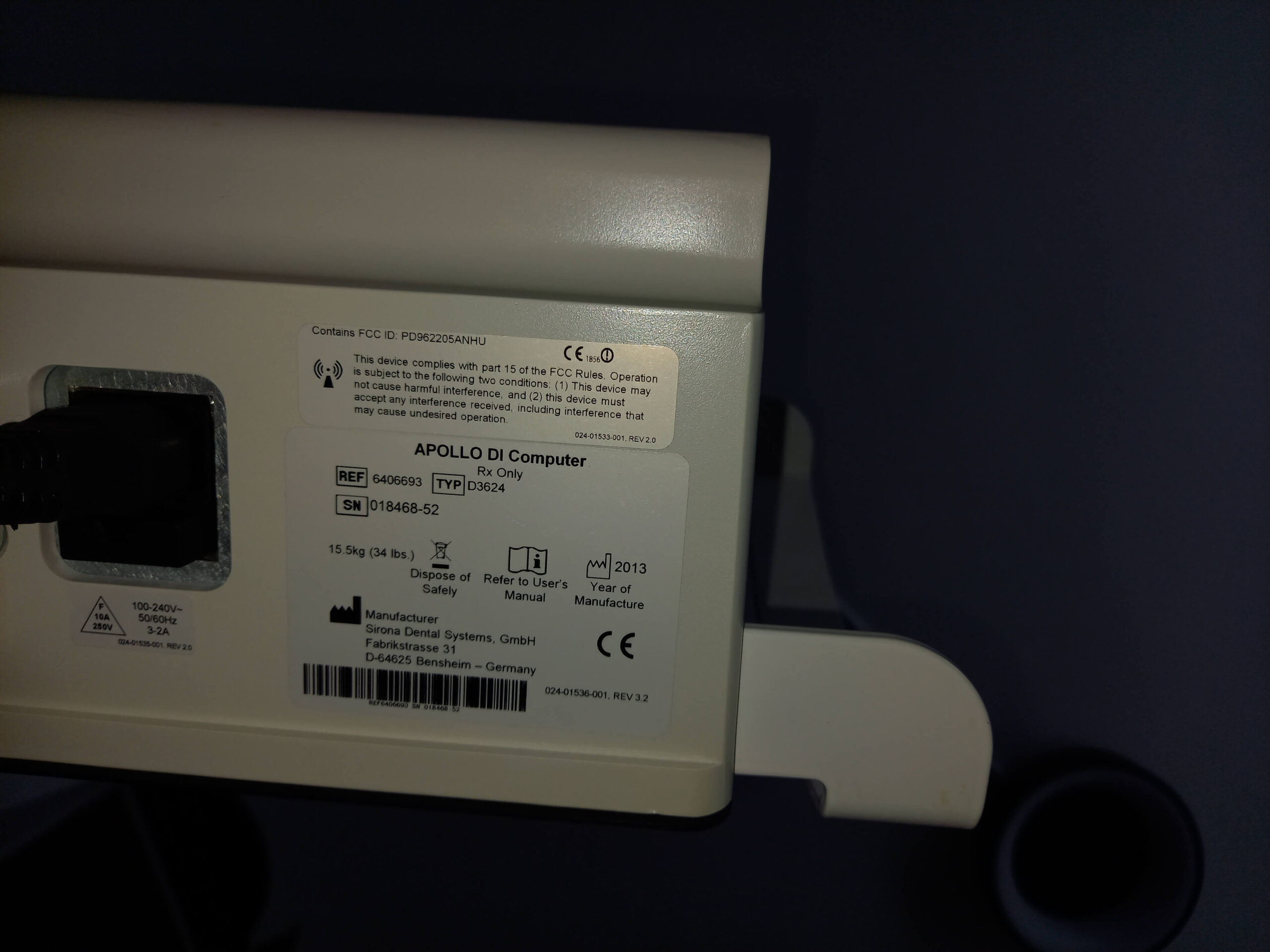 Sirona Apollo DI Intraoralscanner | 327592 Sirona Apollo DI Intraoralscanner | 327592