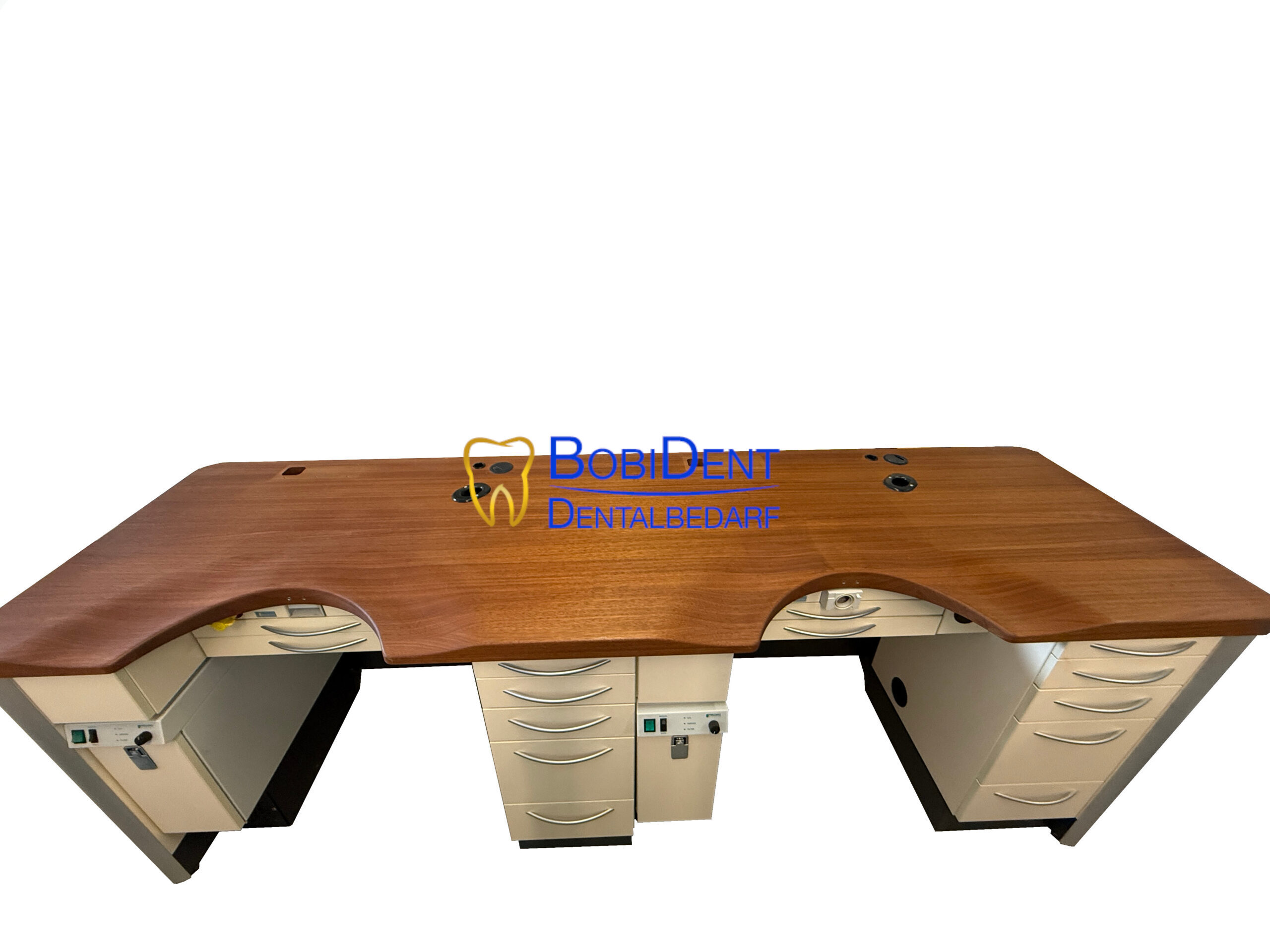 Freuding Dentalmöbel mit Maharoni-Arbeitsplatte in Beige | 326127 Freuding Dentalmöbel mit Maharoni-Arbeitsplatte in Beige | 326127