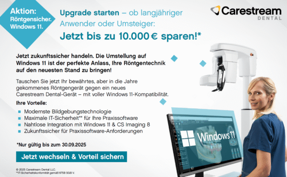 Carestream AKTION: Röntgensicher. Windows 11. Jetzt bis zu 10.000 Euro sparen* | 326328