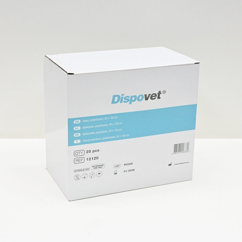 Dispovet Veterinärbedarf Abdeckfolie Polyäthylen 90×120 cm 1×25 Stück-Packung | 327579 Dispovet Veterinärbedarf Abdeckfolie Polyäthylen 90×120 cm 1×25 Stück-Packung | 327579