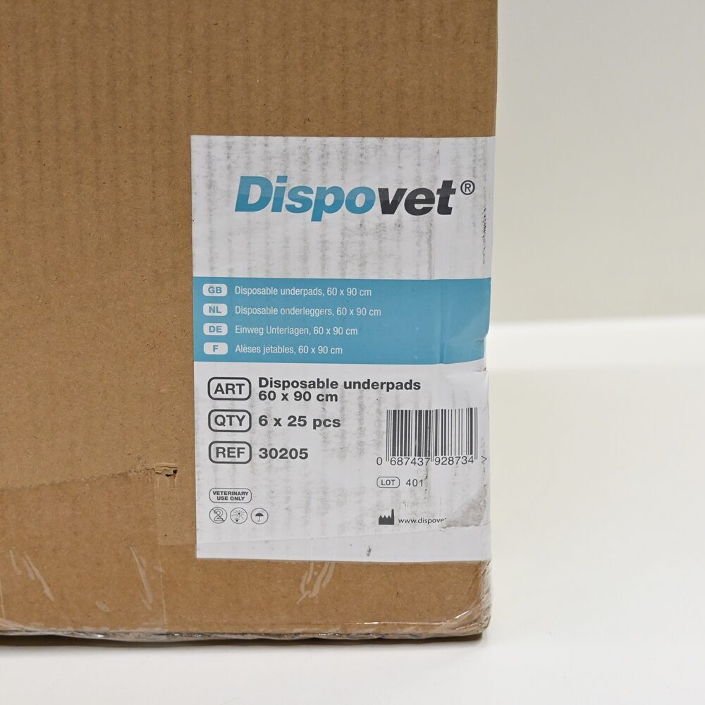Dispovet Veterinärbedarf Einweg Unterlagen 60×90 cm 6×25 Stück je Paket | 327077 Dispovet Veterinärbedarf Einweg Unterlagen 60×90 cm 6×25 Stück je Paket | 327077