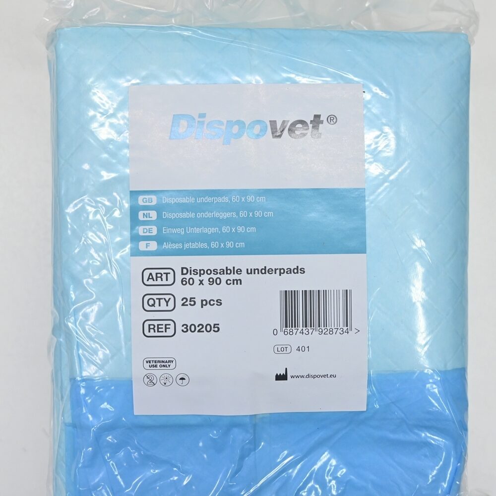 Dispovet Veterinärbedarf Einweg Unterlagen 60×90 cm 6×25 Stück je Paket | 327079 Dispovet Veterinärbedarf Einweg Unterlagen 60×90 cm 6×25 Stück je Paket | 327079