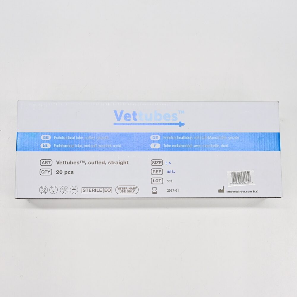 Vettubes Veterinärbedarf Endotrachealtubus mit Cuff-Manschette gerade 5,5 mm | 327658 Vettubes Veterinärbedarf Endotrachealtubus mit Cuff-Manschette gerade 5,5 mm | 327658