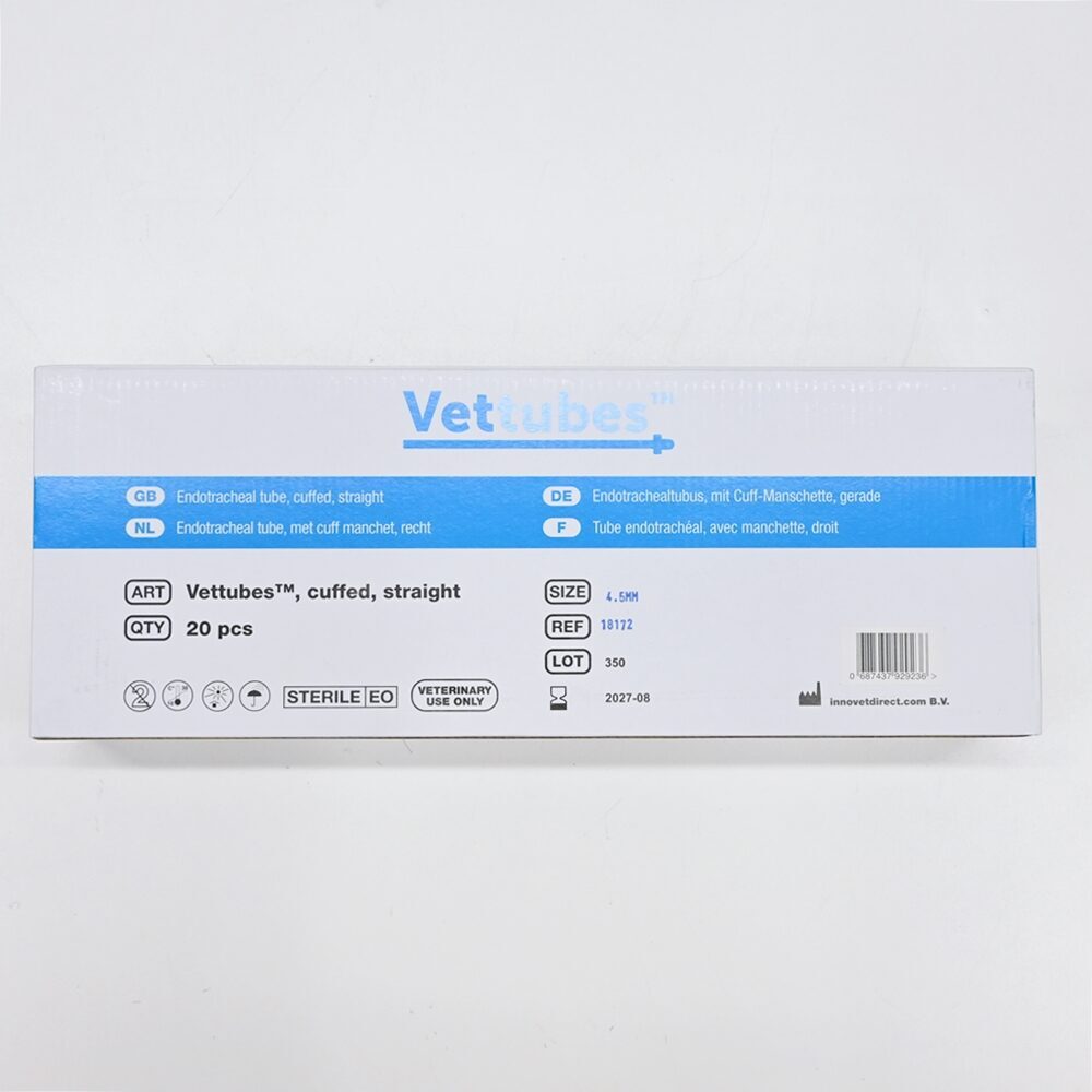 Vettubes Veterinärbedarf Endotrachealtubus mit Cuff-Manschette gerade 4,5 mm | 327649 Vettubes Veterinärbedarf Endotrachealtubus mit Cuff-Manschette gerade 4,5 mm | 327649