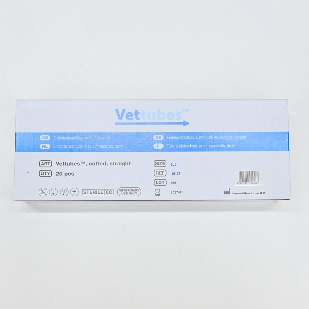 Vettubes Veterinärbedarf Endotrachealtubus mit Cuff-Manschette gerade 6,0 mm | 327627 Vettubes Veterinärbedarf Endotrachealtubus mit Cuff-Manschette gerade 6,0 mm | 327627