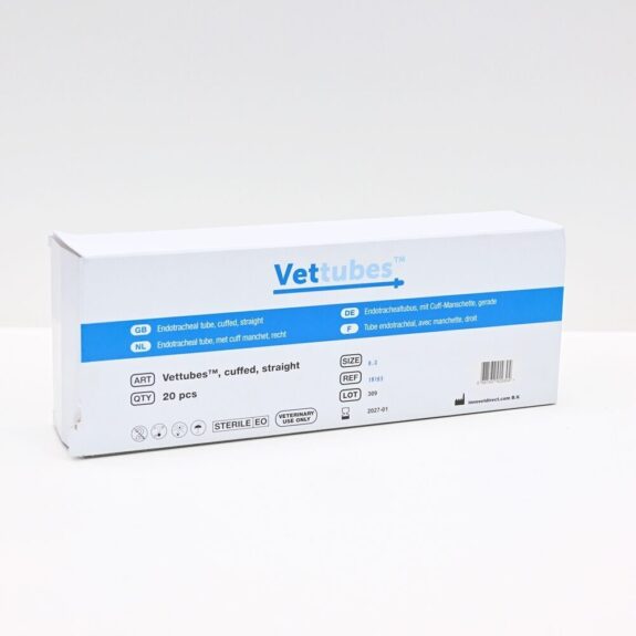 Vettubes Veterinärbedarf Endotrachealtubus mit Cuff-Manschette gerade 8,0 mm | 327674
