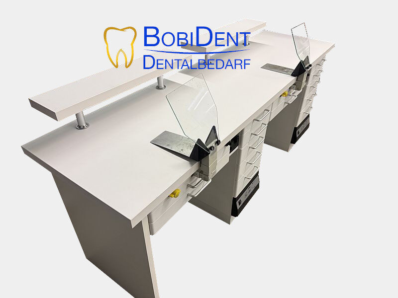 FREUDING Labor Möbel Doppelarbeitsplatz / Labortisch Weiß – Dentalmöbel | 327865 FREUDING Labor Möbel Doppelarbeitsplatz / Labortisch Weiß – Dentalmöbel | 327865