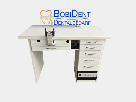 FREUDING Labor Möbel Einzelarbeitsplatz / Labortisch Weiß – Dentalmöbel | 327867