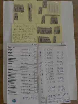 Standard Komet Bohrer und Diamanten neu wegen Praxisaufgabe Standard Komet Bohrer und Diamanten neu wegen Praxisaufgabe