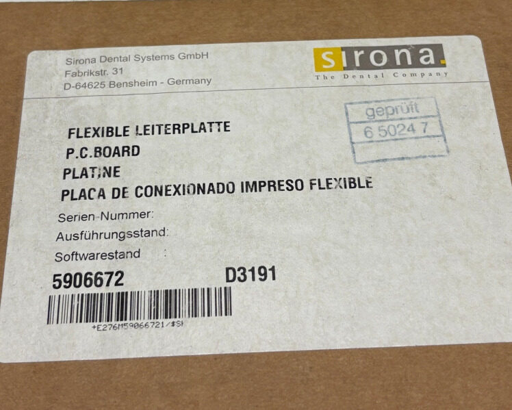 Sirona Flexible Leiterplatte / Ersatzteil Original / REF. 59 06 672 / NEU, OVP | 326830 Sirona Flexible Leiterplatte / Ersatzteil Original / REF. 59 06 672 / NEU, OVP | 326830