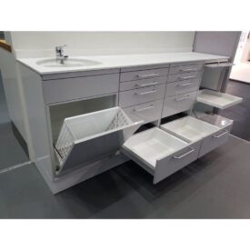 Mediadent 4er Behandlungszeile ECOLINE R10 – Hochwertige Stahlmöbel für die moderne Zahnarztpraxis Mediadent 4er Behandlungszeile ECOLINE R10 – Hochwertige Stahlmöbel für die moderne Zahnarztpraxis