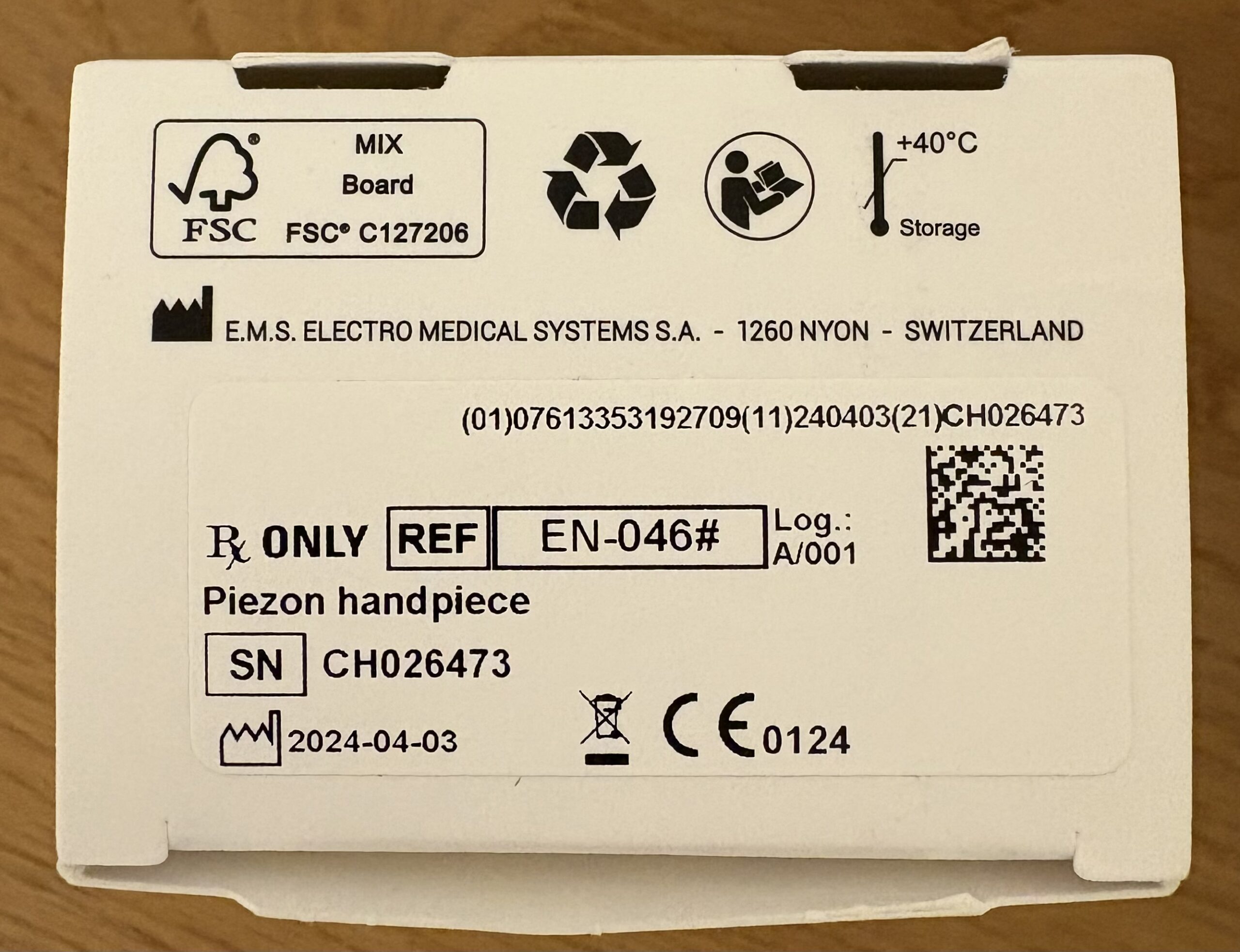 EMS Piezon Handstück EN 0-46 Original | 329193 EMS Piezon Handstück EN 0-46 Original | 329193