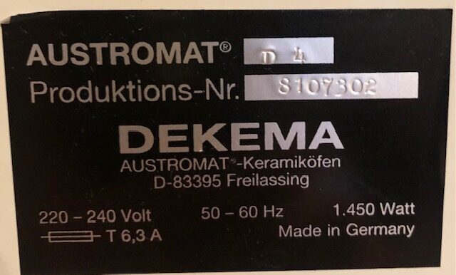 Dekema Austromat D4 Keramikofen | 328866 Dekema Austromat D4 Keramikofen | 328866