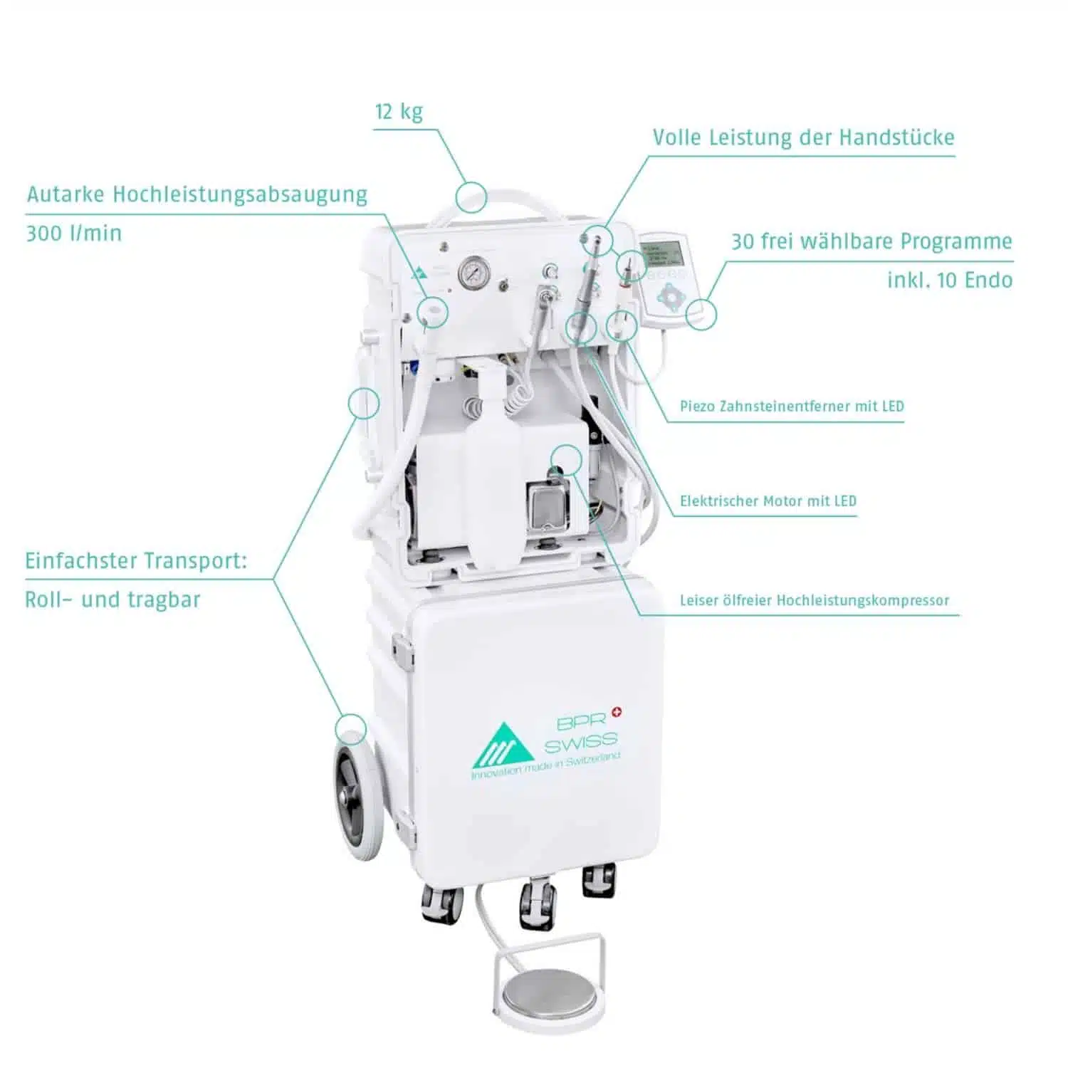 Portable Dentaleinheit Smart Port Premium von BPR Swiss | 329539 Portable Dentaleinheit Smart Port Premium von BPR Swiss | 329539