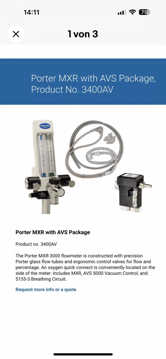 Lachgasgerät Porter MXR 3400 AV | 328580