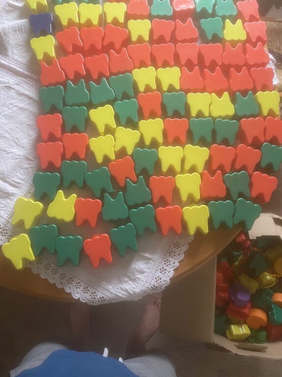 248 bunte Zahnspangendosen | 329713