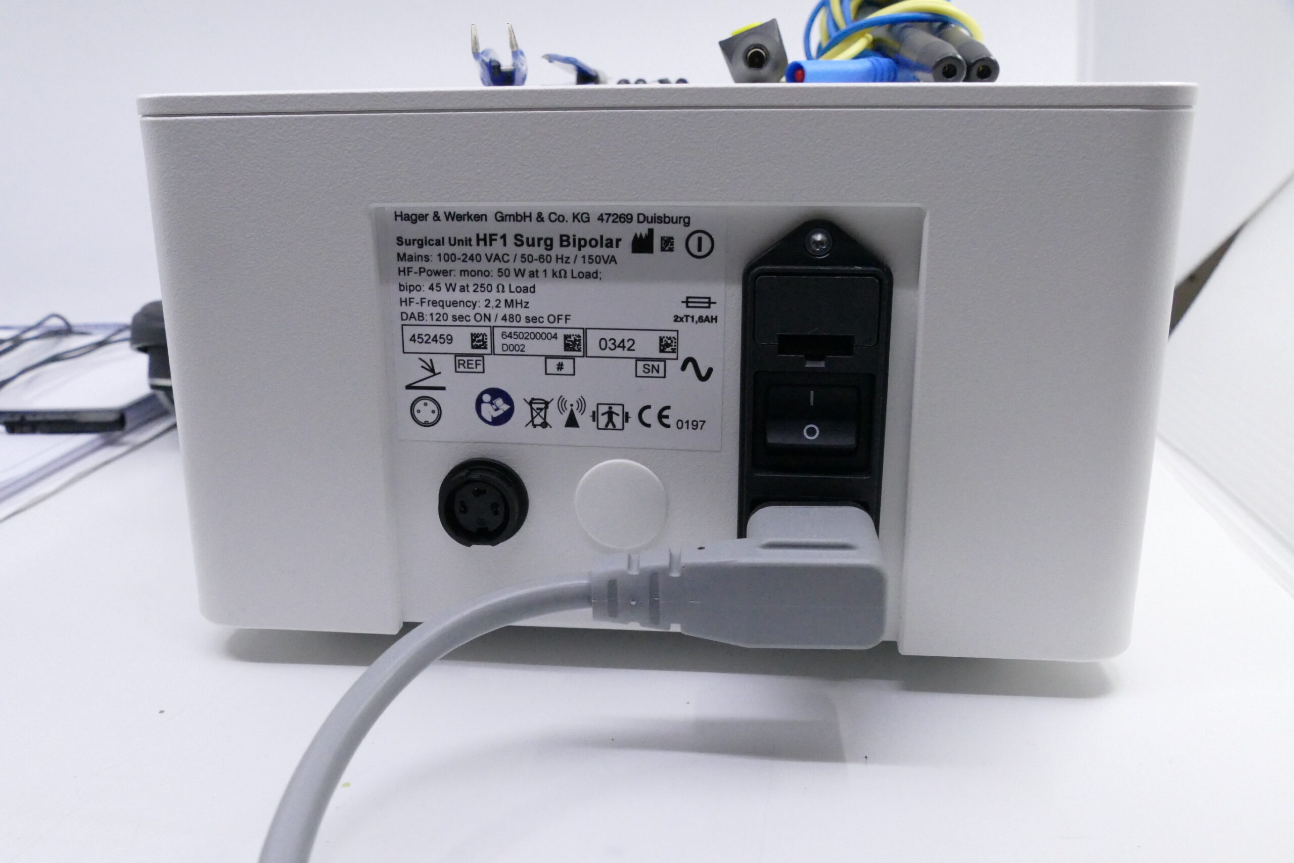Hager Werken HF1 aus 2023 DENTAL ZAHNARZT HFC KAUTER BIPOLAR HF CHIRURGIEGERÄT BIPOLAR | 327983 Hager Werken HF1 aus 2023 DENTAL ZAHNARZT HFC KAUTER BIPOLAR HF CHIRURGIEGERÄT BIPOLAR | 327983