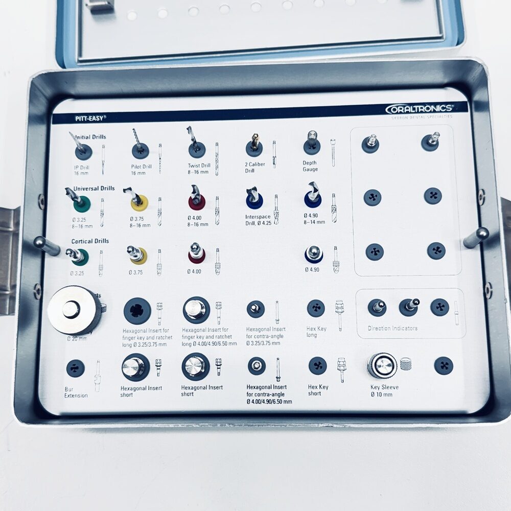 SybronEndo Oraltronics Pitt Easy Bio Oss OP Chirurgie Tray mit Inhalt gebraucht | 331555 SybronEndo Oraltronics Pitt Easy Bio Oss OP Chirurgie Tray mit Inhalt gebraucht | 331555
