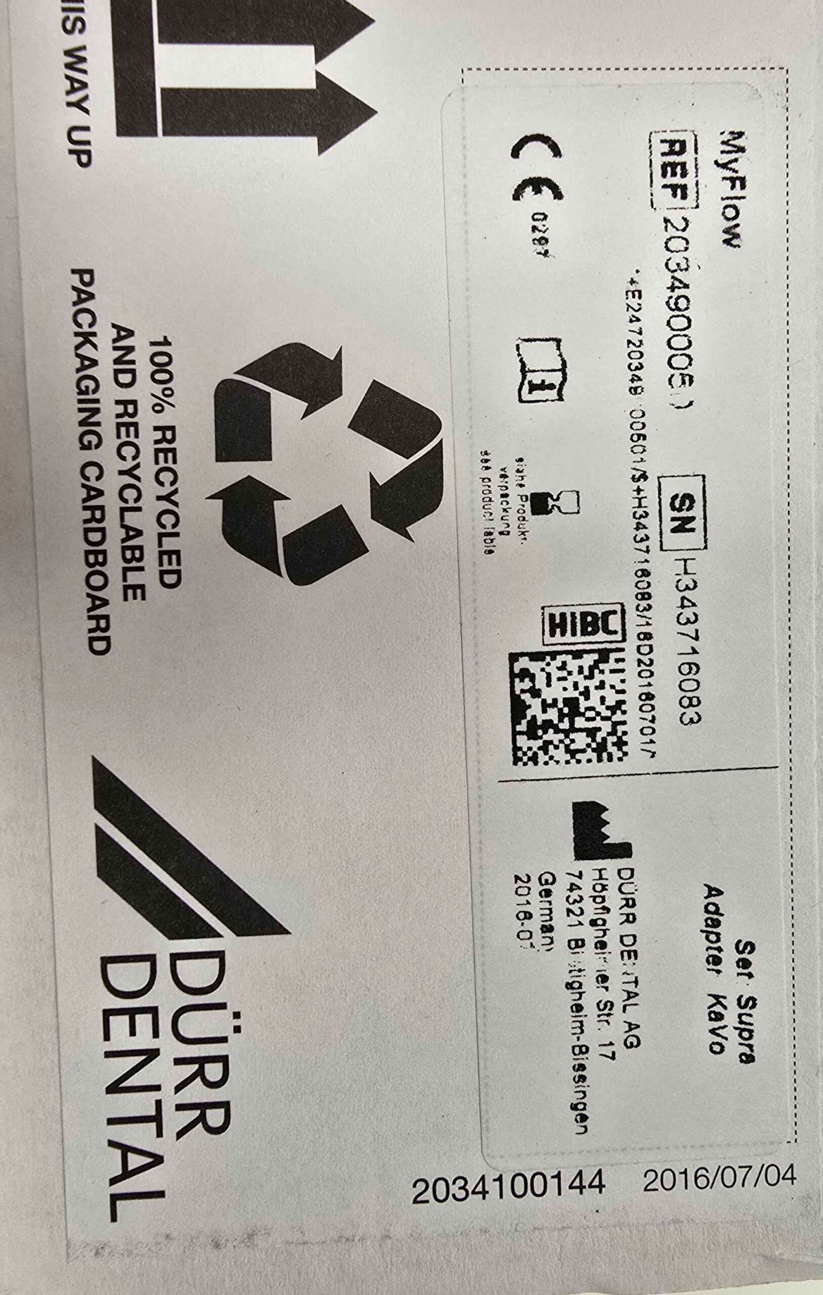 MyFlow Dürr Dental | 331576 MyFlow Dürr Dental | 331576