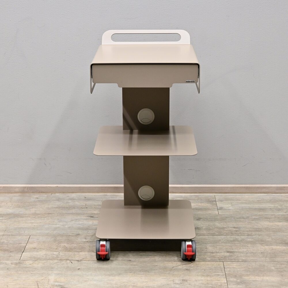 Edarredo FLEXI 4C Cart Gerätewagen mit Schublade, Sand, Aussteller | 330466 Edarredo FLEXI 4C Cart Gerätewagen mit Schublade, Sand, Aussteller | 330466