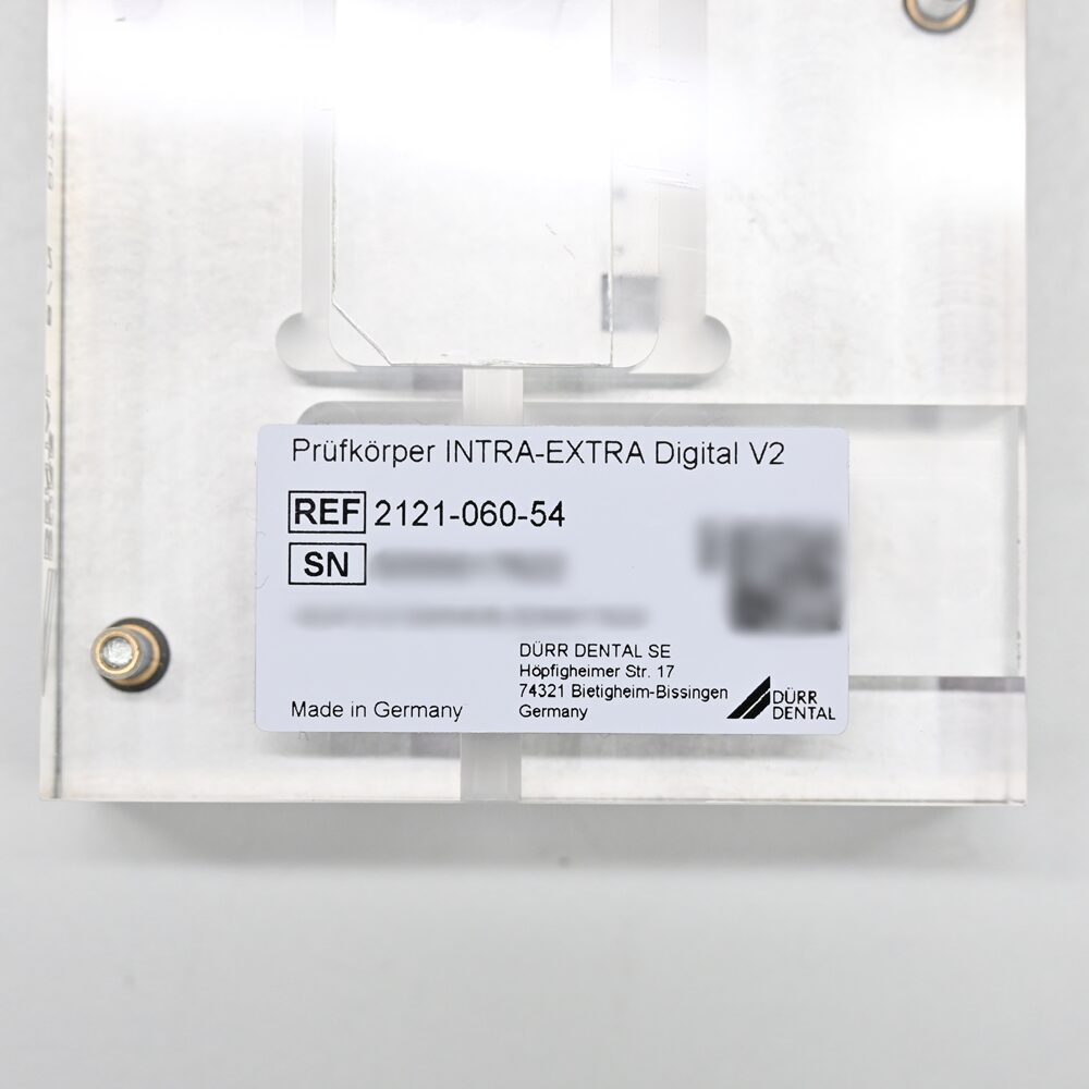 Dürr Dental INTRA-EXTRA Digital V2 Prüfkörper, neu | 330868 Dürr Dental INTRA-EXTRA Digital V2 Prüfkörper, neu | 330868