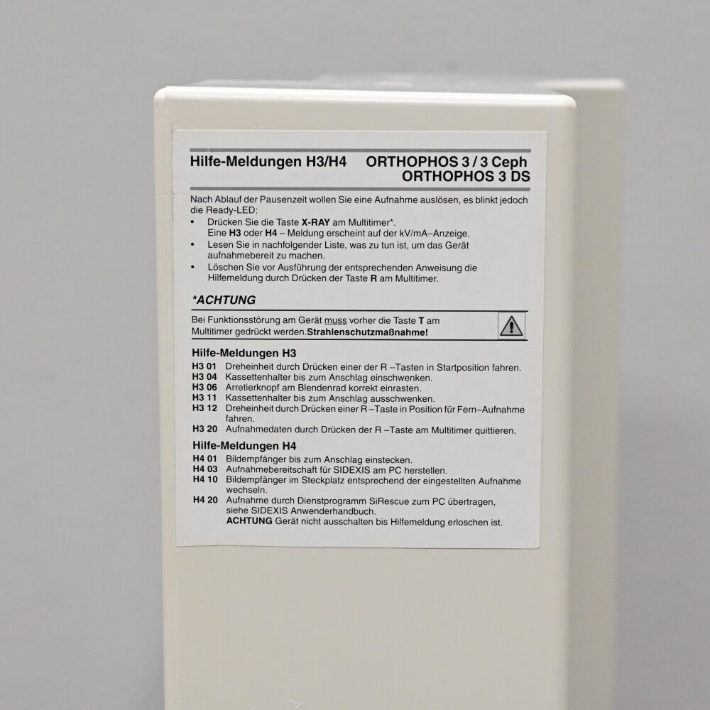 Sirona Orthophos 3 Abdeckung, gebraucht | 331494 Sirona Orthophos 3 Abdeckung, gebraucht | 331494