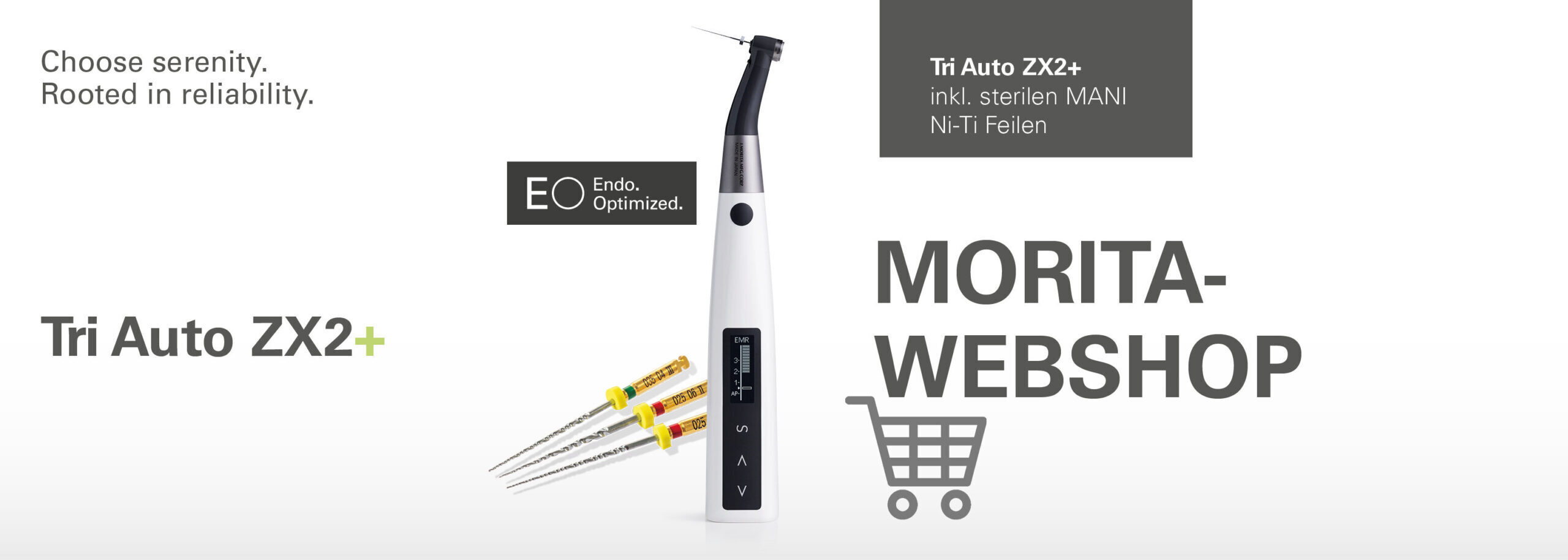 Herbst-Angebot 2025 im Morita-Webshop Tri Auto ZX2+ inkl. sterilen MANI NiTi-Feilen ab 1.691,50 €* | 332810 Herbst-Angebot 2025 im Morita-Webshop Tri Auto ZX2+ inkl. sterilen MANI NiTi-Feilen ab 1.691,50 €* | 332810