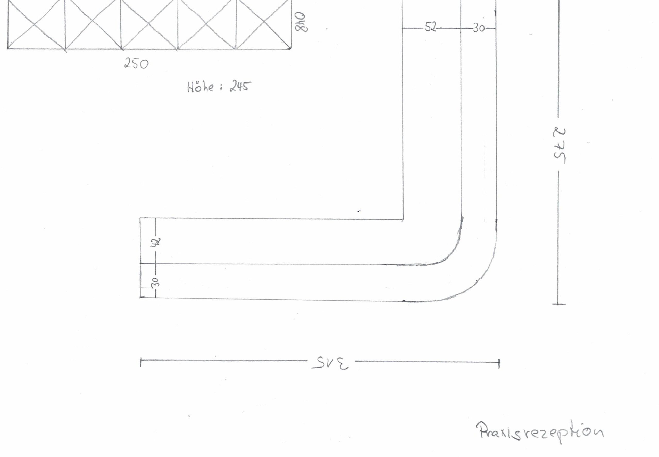 Moderne ,hochwertige von Tischlerhand gefertigte Praxisrezeption | 332158 Moderne ,hochwertige von Tischlerhand gefertigte Praxisrezeption | 332158