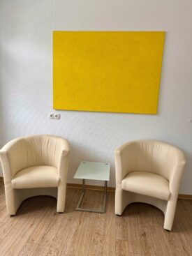 Bild in Acryl auf Leinwand mit Struktur (140 x 100 cm), gelb Bild in Acryl auf Leinwand mit Struktur (140 x 100 cm), gelb